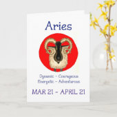 De Kaart van de Verjaardag van de Ram (Gele Bloem)