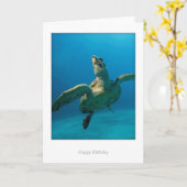 De Kaart van de Verjaardag van de schildpad (Gele Bloem)