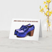 De Kaart van de Verjaardag van de Schoenen van het (Gele Bloem)