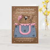 De Kaart van de Verjaardag van de schoondochter - (Gele Bloem)