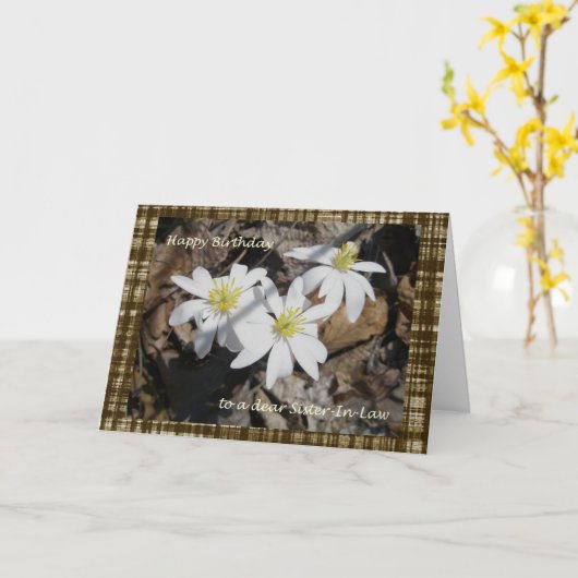 De Kaart van de Verjaardag van de Schoonzuster van (Gele Bloem)