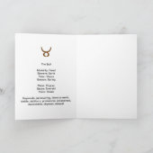 De Kaart van de Verjaardag van de Stier (Binnen)