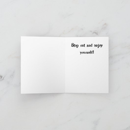 De Kaart van de Verjaardag van de tarantula (Binnen)