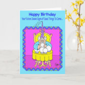 De Kaart van de Verjaardag van de TELLER van het (Gele Bloem)