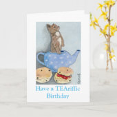 De Kaart van de Verjaardag van de Thee van de (Gele Bloem)