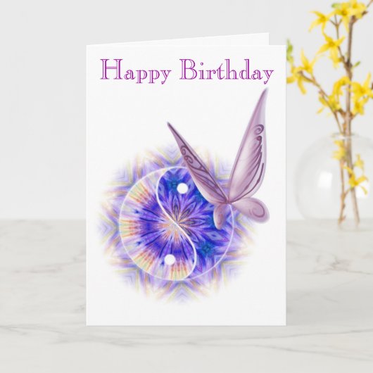 De Kaart van de Verjaardag van de Therapie van de (Gele Bloem)