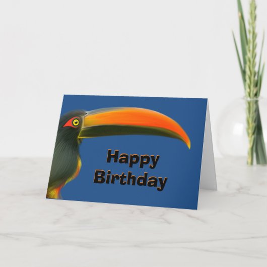 De Kaart van de Verjaardag van de toekan (Voorkant)
