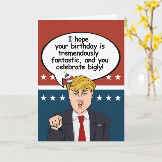 De Kaart van de Verjaardag van de troef - ik hoop (Gele Bloem)