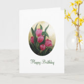 De Kaart van de Verjaardag van de tulp (Gele Bloem)