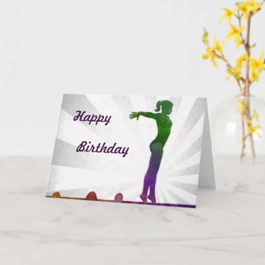 De Kaart van de Verjaardag van de turner (Gele Bloem)