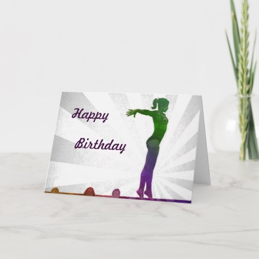 De Kaart van de Verjaardag van de turner (Voorkant)