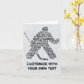 De Kaart van de Verjaardag van de Typografie van (Gele Bloem)