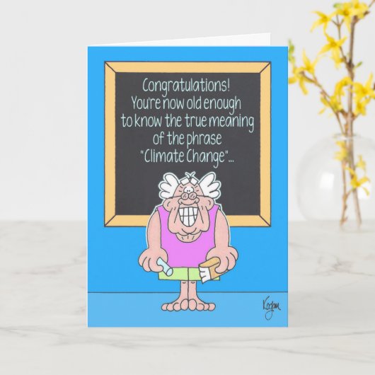 De Kaart van de Verjaardag van de VERANDERING van (Gele Bloem)