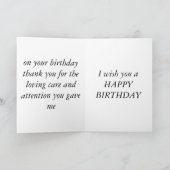 De KAART van de VERJAARDAG van de verpleegster (Binnen)