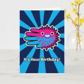 De Kaart van de Verjaardag van de Vissen van de (Gele Bloem)