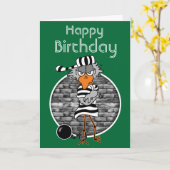 De Kaart van de Verjaardag van de Vogel van de (Gele Bloem)