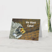 De Kaart van de Verjaardag van de Vogel van het (Voorkant)