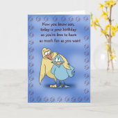 De Kaart van de Verjaardag van de Vogels van de (Gele Bloem)