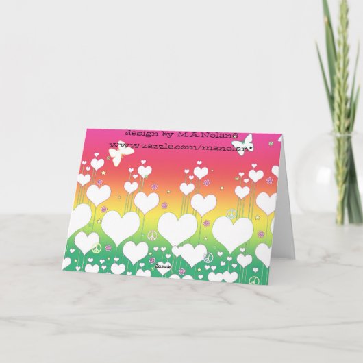 De Kaart van de Verjaardag van de vrede en van de (Achterkant)