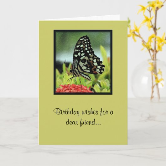 De Kaart van de Verjaardag van de Vriend van de (Gele Bloem)