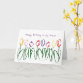 De Kaart van de Verjaardag van de Vrienden van de (Gele Bloem)