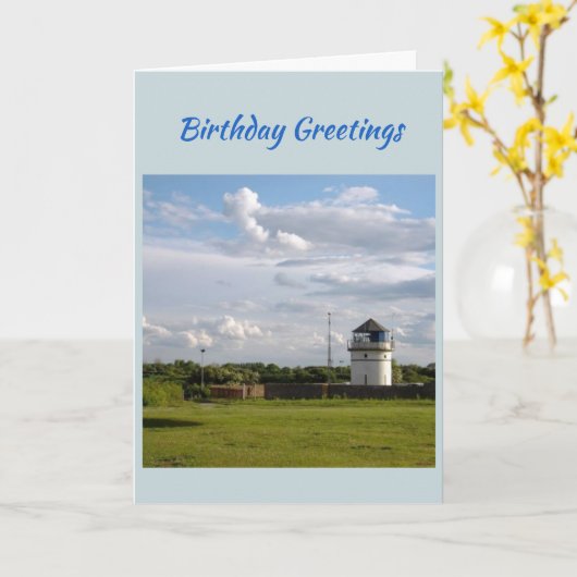 De Kaart van de Verjaardag van de Vuurtoren van (Gele Bloem)