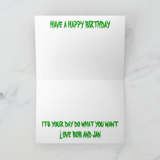 De Kaart van de Verjaardag van de waterval (Binnen)