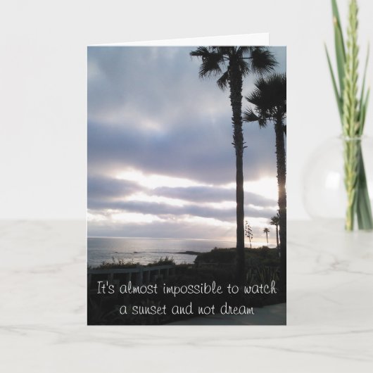 De Kaart van de Verjaardag van de zonsondergang (Voorkant)