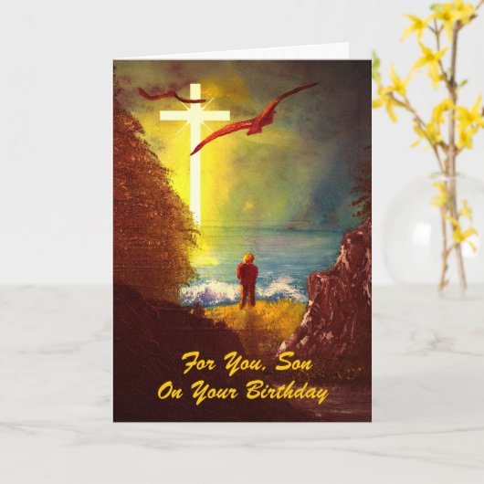 De Kaart van de Verjaardag van de zoon (Gele Bloem)