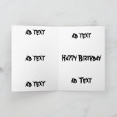 De Kaart van de verjaardag van de Zoon van (Binnen)