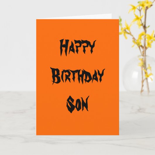 De Kaart van de verjaardag van de Zoon van (Gele Bloem)