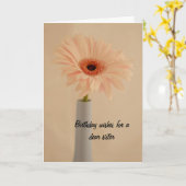 De Kaart van de Verjaardag van de Zuster van de (Gele Bloem)