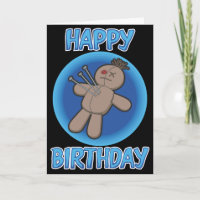 De Kaart van de Verjaardag van Doll van het voodoo