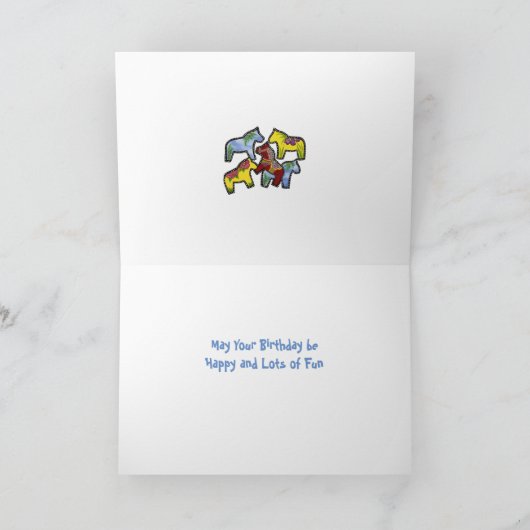 De Kaart van de Verjaardag van flower power (Binnen)