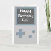 De kaart van de Verjaardag van Gamer (Voorkant)