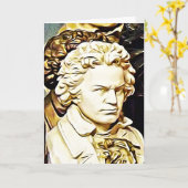 De Kaart van de Verjaardag van gelukkige Beethoven (Gele Bloem)