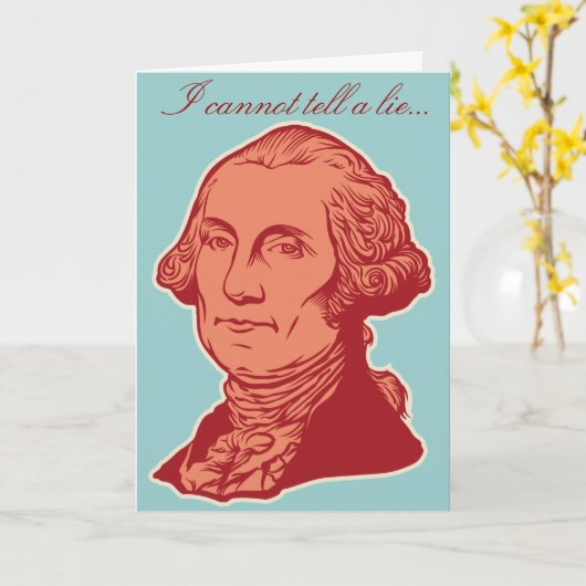 De Kaart van de Verjaardag van George Washington (Gele Bloem)