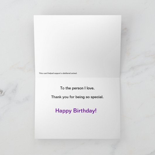 De Kaart van de Verjaardag van great dane (Binnen)