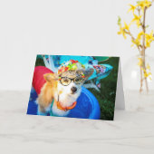 De Kaart van de Verjaardag van Gussy van de tante (Gele Bloem)