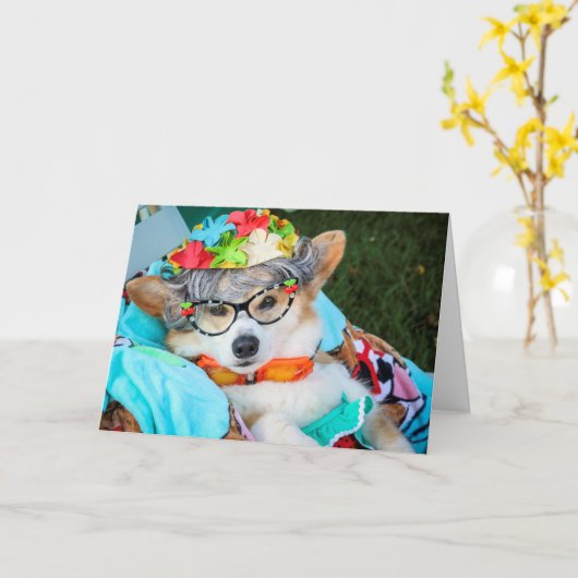 De Kaart van de Verjaardag van Gussy van de tante (Gele Bloem)