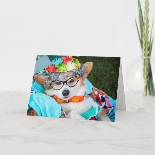 De Kaart van de Verjaardag van Gussy van de tante (Voorkant)