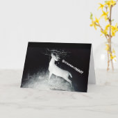 De Kaart van de Verjaardag van herten (Gele Bloem)