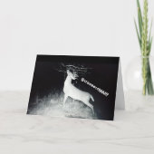 De Kaart van de Verjaardag van herten (Voorkant)