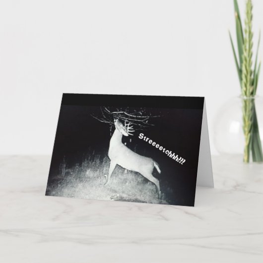 De Kaart van de Verjaardag van herten (Voorkant)