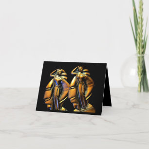 De Kaart van de Verjaardag van het art deco door