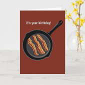 De Kaart van de Verjaardag van het bacon (Gele Bloem)