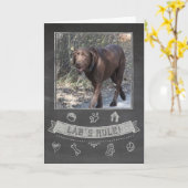 De Kaart van de Verjaardag van het Bord van het (Gele Bloem)