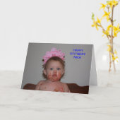 De Kaart van de VERJAARDAG van het GEZICHT van de (Gele Bloem)