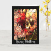 De Kaart van de Verjaardag van het Glas in lood (Gele Bloem)