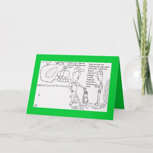 De Kaart van de Verjaardag van het golf (Voorkant)